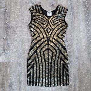 Standout Deco Dress with Sequins  |  Leola Couture